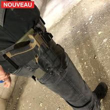 Charger l&#39;image dans la galerie, Fabrication sur mesure Holster Kydex Multicam Black sur Attache G-Code pour Glock 19X Custom avec Strike Industries