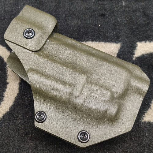 Fabrication Sur Mesure Holster Kydex Od Pour Pistolet Glock 45 Mos Th + Lampe Streamlight Tlr Canon