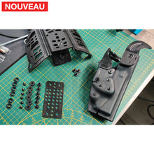 Charger l&#39;image dans la galerie, Fabrication sur mesure Kit Plaque adaptatrice Kydex pour Holsters au format Radar ou G-Code vers plaque de cuisse GK