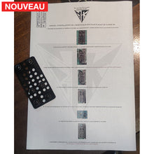 Charger l&#39;image dans la galerie, Fabrication sur mesure Kit Plaque adaptatrice Kydex pour Holsters au format Radar ou G-Code vers plaque de cuisse GK