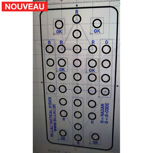 Fabrication sur mesure Kit Plaque adaptatrice Kydex pour Holsters au format Radar ou G-Code vers plaque de cuisse GK