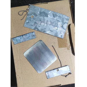 Fabrication Sur Mesure Support Couteau Artisanal Vieillissement Patine & Gravure Laser Découpe