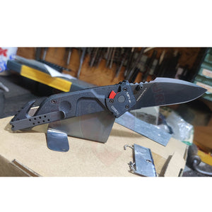 Fabrication Sur Mesure Support Couteau Artisanal Vieillissement Patine & Gravure Laser Découpe