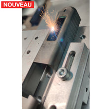 Charger l&#39;image dans la galerie, Full Billau Custom Glock 49 MOS + Gravure Laser + Découpe Laser + Traitement Cerakote Rose Gold + Point Rouge Noblex
