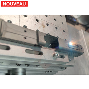 Full Billau Custom Glock 49 MOS + Gravure Laser + Découpe Laser + Traitement Cerakote Rose Gold + Point Rouge Noblex