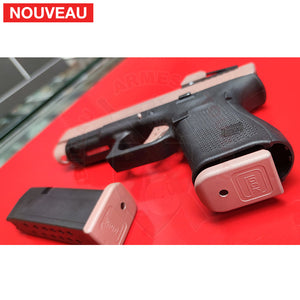Full Billau Custom Glock 49 MOS + Gravure Laser + Découpe Laser + Traitement Cerakote Rose Gold + Point Rouge Noblex