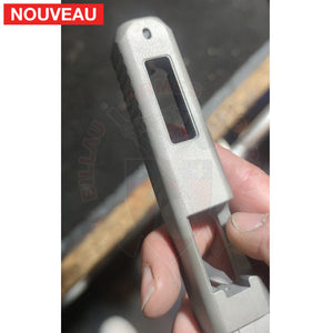 Full Billau Custom Glock 49 MOS + Gravure Laser + Découpe Laser + Traitement Cerakote Rose Gold + Point Rouge Noblex