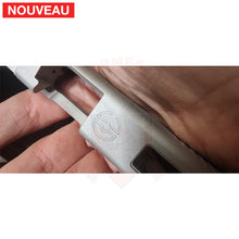 Charger l&#39;image dans la galerie, Full Billau Custom Glock 49 MOS + Gravure Laser + Découpe Laser + Traitement Cerakote Rose Gold + Point Rouge Noblex