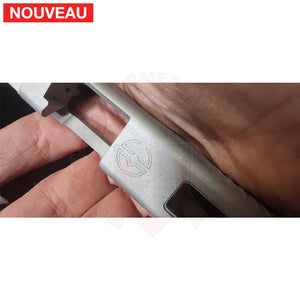 Full Billau Custom Glock 49 MOS + Gravure Laser + Découpe Laser + Traitement Cerakote Rose Gold + Point Rouge Noblex