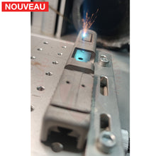 Charger l&#39;image dans la galerie, Full Billau Custom Glock 49 MOS + Gravure Laser + Découpe Laser + Traitement Cerakote Rose Gold + Point Rouge Noblex