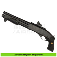 Charger l&#39;image dans la galerie, Fusil à pompe airsoft GNB Tokyo Mazrui M870 Breacher + Point rouge + Douilles + Tanks Gaz répliques de pompes airsoft