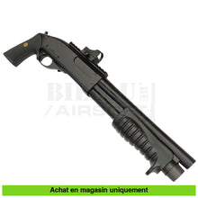 Charger l&#39;image dans la galerie, Fusil à pompe airsoft GNB Tokyo Mazrui M870 Breacher + Point rouge + Douilles + Tanks Gaz répliques de pompes airsoft