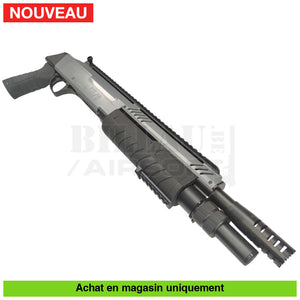Fusil à pompe airsoft spring BO Fabarm STF-12 Grey répliques de pompes airsoft spring
