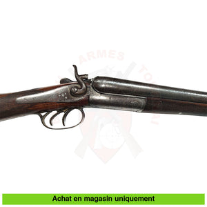 Fusil juxtaposé à chiens extérieurs canon Damas Tabac Dresse Laloux & Cie cal. 16 Fusils juxtaposés