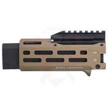 Charger l&#39;image dans la galerie, Garde - Main Alu Cnc + Faux Silencieux Strike Industries Pour Cz Evo 3 Fde Gardes - Mains