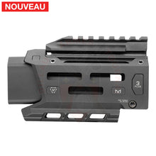 Charger l'image dans la galerie, Garde-Main Alu + Faux Silencieux Strike Industries Noir pour CZ EVO Scorpion 3+ Micro # 45737 - Gardes-mains
