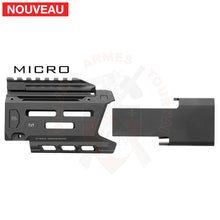 Charger l'image dans la galerie, Garde-Main Alu + Faux Silencieux Strike Industries Noir pour CZ EVO Scorpion 3+ Micro # 45737 - Gardes-mains