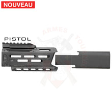 Charger l'image dans la galerie, Garde-Main Alu + Faux Silencieux Strike Industries Noir pour CZ EVO Scorpion 3+ Micro # 45737 - Gardes-mains