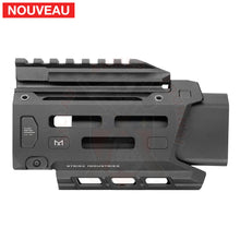 Charger l'image dans la galerie, Garde-Main Alu + Faux Silencieux Strike Industries Noir pour CZ EVO Scorpion 3+ Micro # 45737 - Gardes-mains