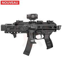 Charger l'image dans la galerie, Garde-Main Alu + Faux Silencieux Strike Industries Noir pour CZ EVO Scorpion 3+ Pistol # 45738 - Gardes-mains