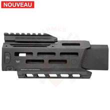 Charger l'image dans la galerie, Garde-Main Alu + Faux Silencieux Strike Industries Noir pour CZ EVO Scorpion 3+ Pistol # 45738 - Gardes-mains