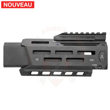 Charger l'image dans la galerie, Garde-Main Alu + Faux Silencieux Strike Industries Noir pour CZ EVO Scorpion 3+ Pistol # 45738 - Gardes-mains