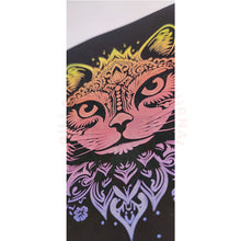 Charger l&#39;image dans la galerie, Gravure Laser Chat Mandala Sur Papier Couleur &amp; Découpe