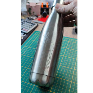 Gravure Laser Gourde Inox Thème Animaux Epurés & Découpe