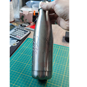 Gravure Laser Gourde Inox Thème Animaux Epurés & Découpe