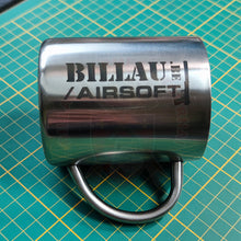 Charger l&#39;image dans la galerie, Gravure Laser Mugs Inox Thème Les Scorpions Noirs &amp; Billau Airsoft Découpe
