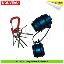 Charger l&#39;image dans la galerie, Grenade Airsoft Alu Bleue + Gaz Goupilles Répliques De Lance-Grenades