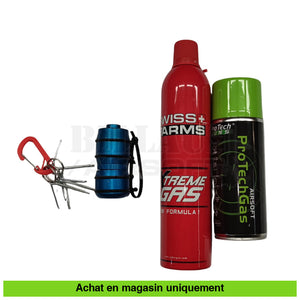 Grenade Airsoft Alu Bleue + Gaz Goupilles Répliques De Lance-Grenades