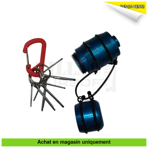 Grenade Airsoft Alu Bleue + Gaz Goupilles Répliques De Lance-Grenades