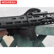 Charger l'image dans la galerie, Grip Strike Industries Link Angled M-Lok / Keymod Polymer Hand Stop Noir - Poignées Tactiques