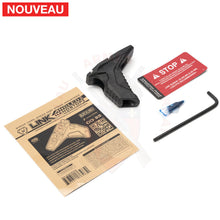 Charger l'image dans la galerie, Grip Strike Industries Link Angled M-Lok / Keymod Polymer Hand Stop Noir - Poignées Tactiques