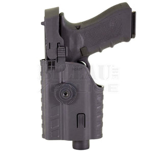 Holster Level 3 Nuprol Glock 17 + Lampe Droitier Noir Holsters