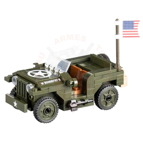 Kit Complet Sluban Ww2 Jeep Us Army M38 Jouets