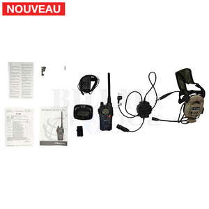 Kit Complet Talkie-Walkie Midland G9 + Bowman + PTT + Base de Recharge Talkies-Walkies
