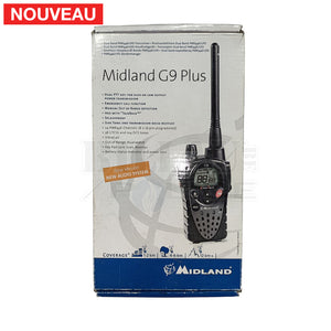 Kit Complet Talkie-Walkie Midland G9 + Bowman + PTT + Base de Recharge Talkies-Walkies
