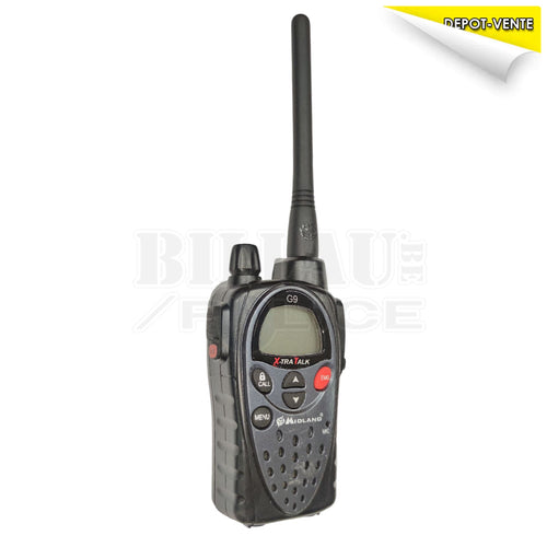 Kit Complet Talkie-Walkie Midland G9 + Bowman + PTT + Base de Recharge Talkies-Walkies