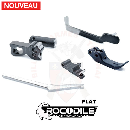 Kit Détente Match TR-1 Upgrade Crocodile Xtreme Flat pour Beretta 92/M9/... à Sécurité de Glissière Détentes