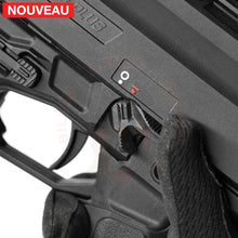 Charger l'image dans la galerie, Kit Sécurité Ambidextre Rallongée Seraph Strike Industries Noir pour CZ EVO 3 - Leviers de Sécurité