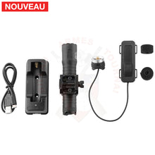 Charger l&#39;image dans la galerie, Lampe Skywoods Tactital Picatinny Noire Lampes