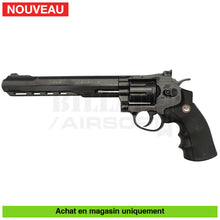 Charger l&#39;image dans la galerie, Lot de 2 Revolvers GNB Co2 Ruger Super Hawk 8’’ + Barillets (Le chrome fonctionnel le noir pour pièces) répliques de