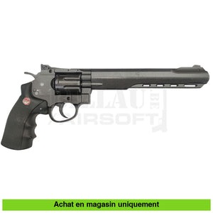 Lot de 2 Revolvers GNB Co2 Ruger Super Hawk 8’’ + Barillets (Le chrome fonctionnel le noir pour pièces) répliques de