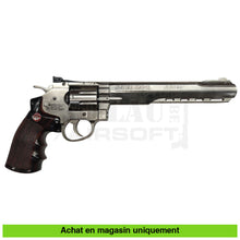 Charger l&#39;image dans la galerie, Lot de 2 Revolvers GNB Co2 Ruger Super Hawk 8’’ + Barillets (Le chrome fonctionnel le noir pour pièces) répliques de