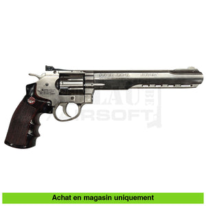 Lot de 2 Revolvers GNB Co2 Ruger Super Hawk 8’’ + Barillets (Le chrome fonctionnel le noir pour pièces) répliques de