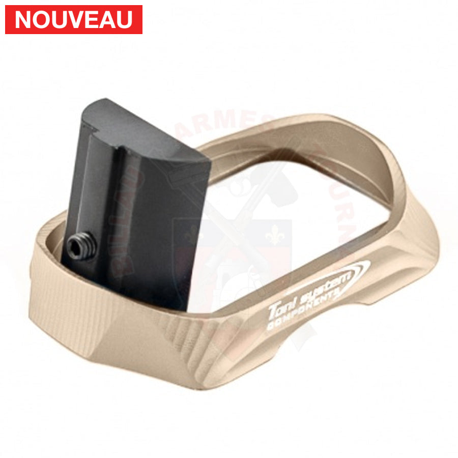 Magwell Aluminium Toni System pour Glock 19 Gen5 TAN Matériels de compétition customisation