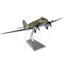 Charger l&#39;image dans la galerie, Maquette de collection métal Avion C47 Skytrain Echelle 1:100 Maquettes de collection