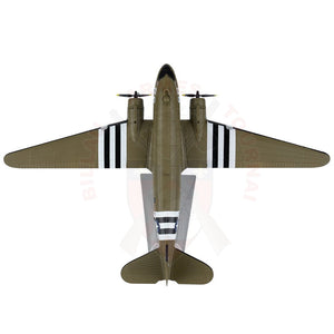 Maquette de collection métal Avion C47 Skytrain Echelle 1:100 Maquettes de collection